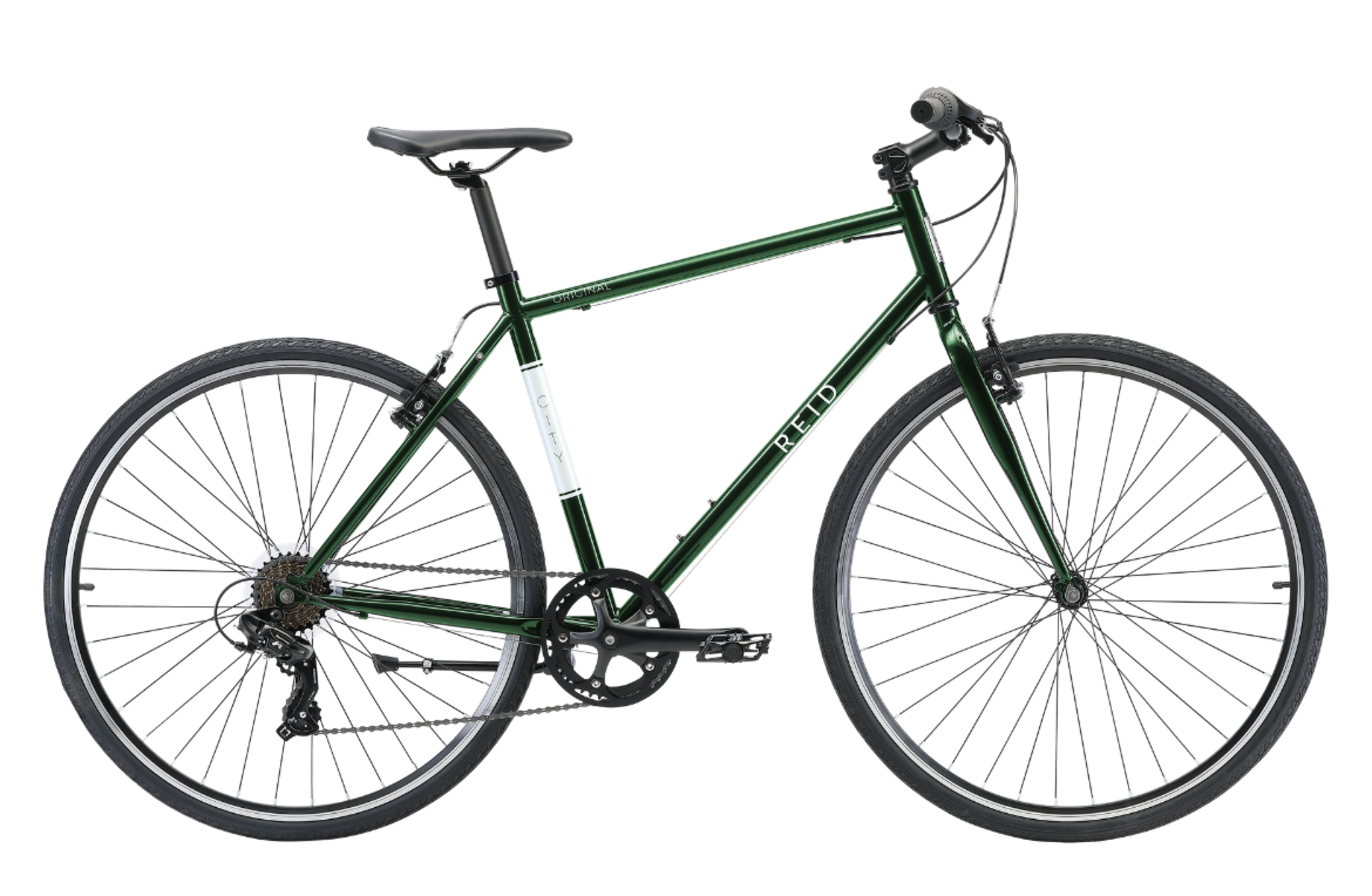 green and white bike