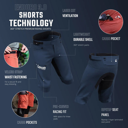 Leatt Shorts MTB Enduro 3.0 - Steel