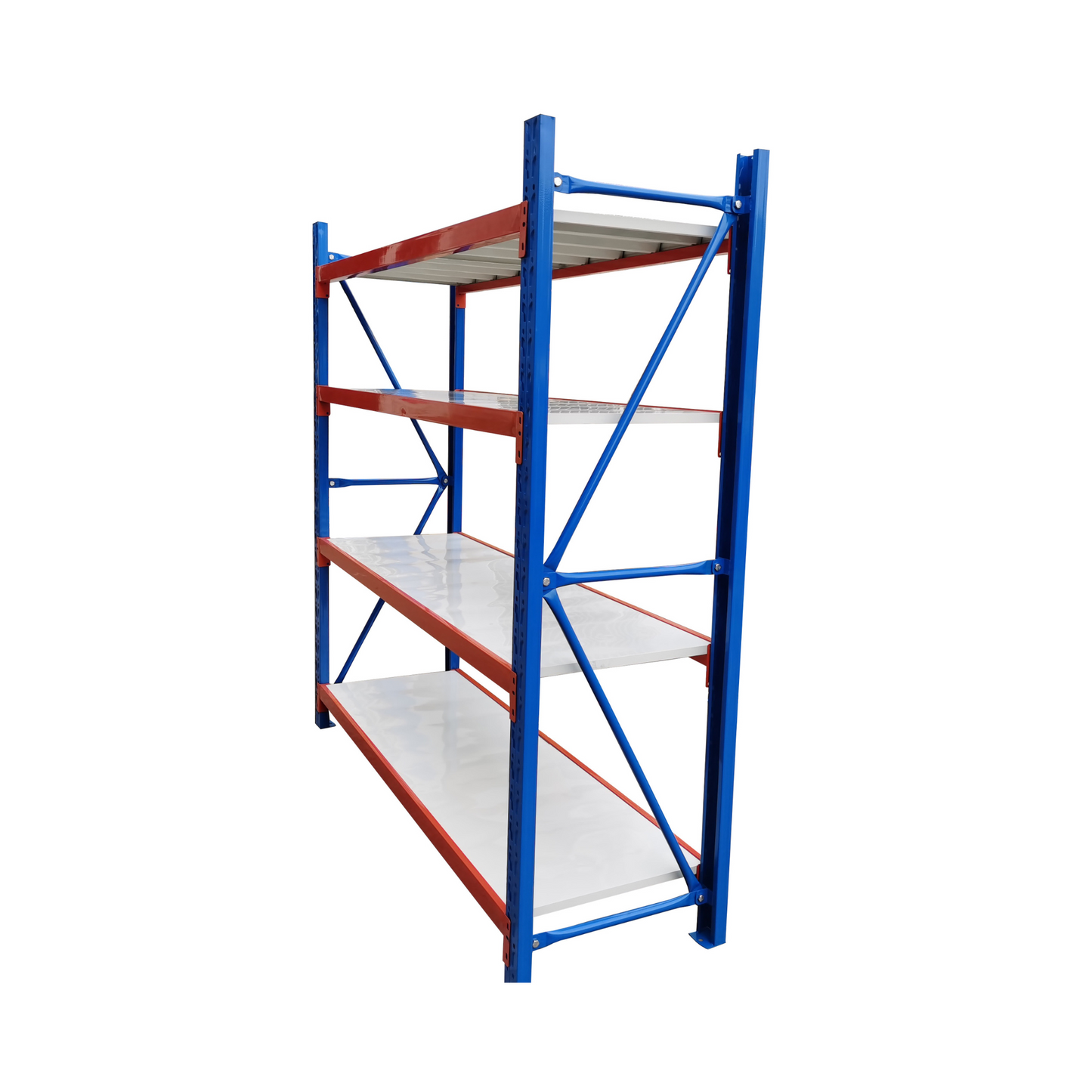 1 Bay Longspan Shelving 2000H x 2000W x 600D Blue/Orange