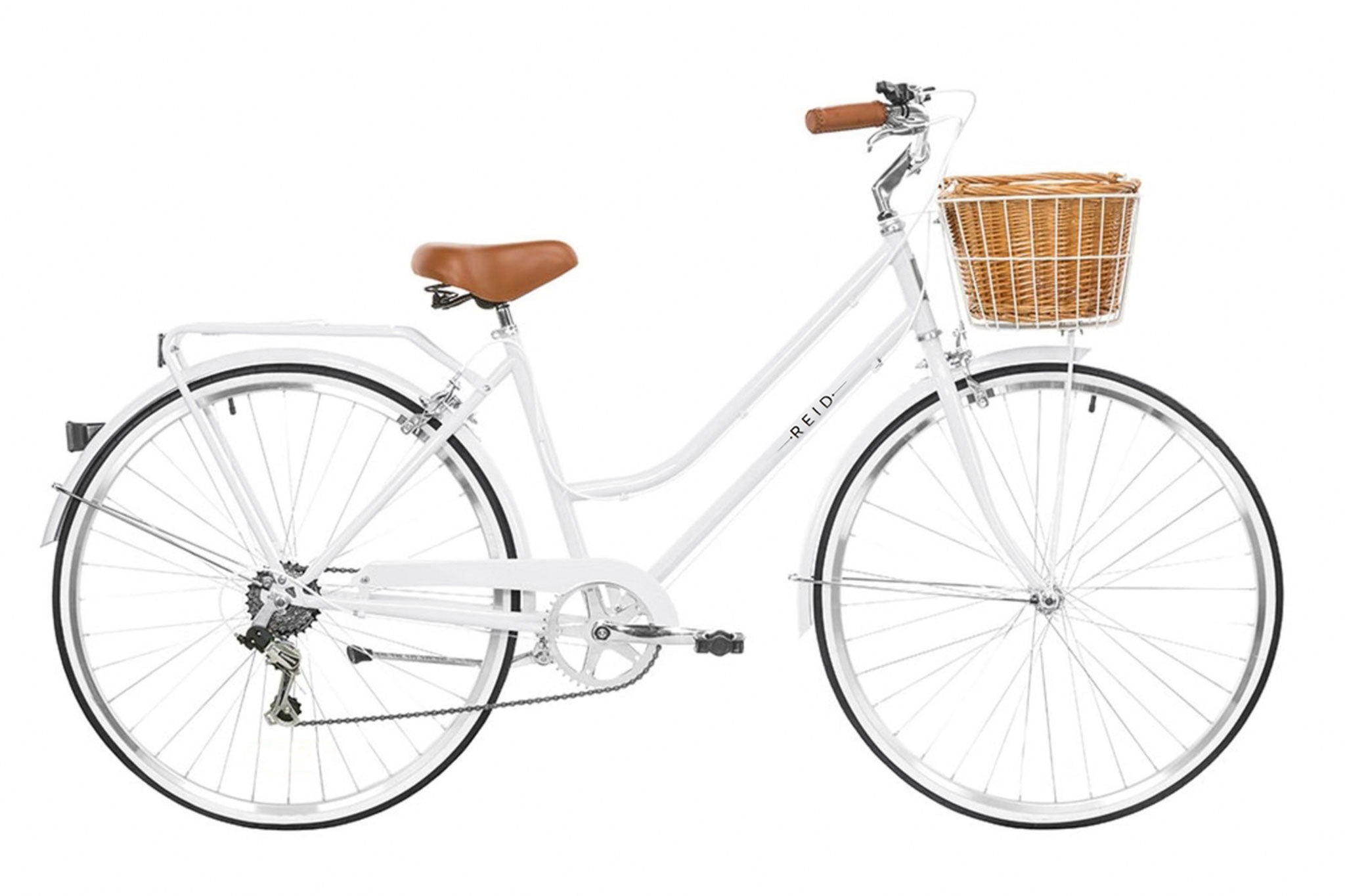 Ladies bike white hot sale