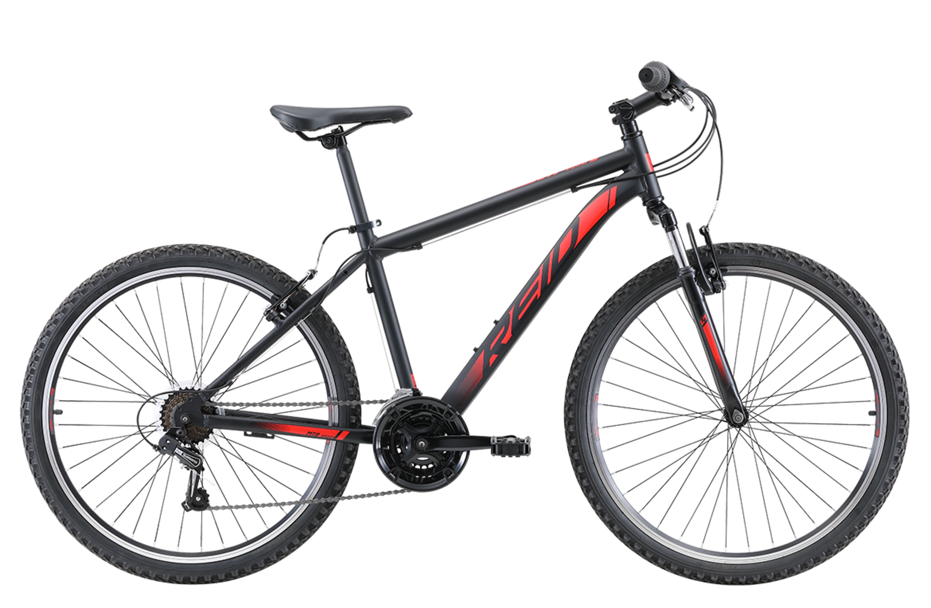 Black and 2024 red mtb