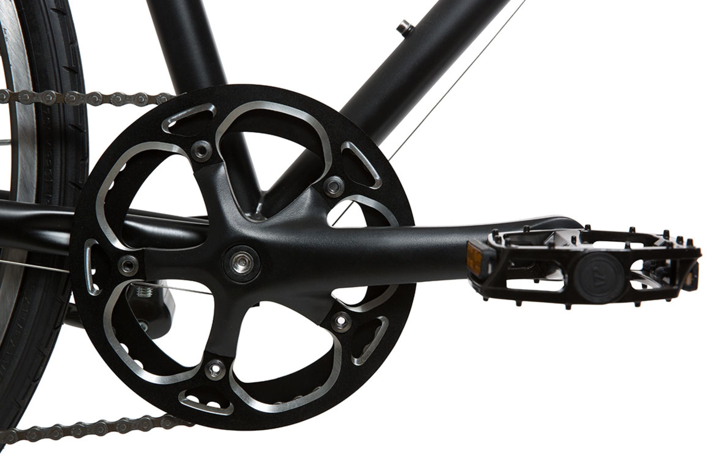 Crankset for hybrid sales bike